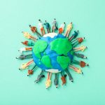 Concept or composition of World Population day