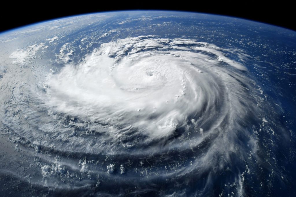 Super Typhoon, tropical storm, cyclone, hurricane, tornado, over ocean. Weather background. Typhoon, storm, windstorm, superstorm. Elements of this image furnished by NASA.