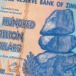 One hundred trillion dollars. It has the highest value in history. The hyper-inflation in Zimbabwe in 2008 / 2009 broke all records. No longer in circulation