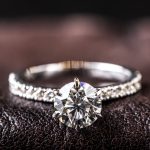 Engagement Diamond Ring Jewelry Background