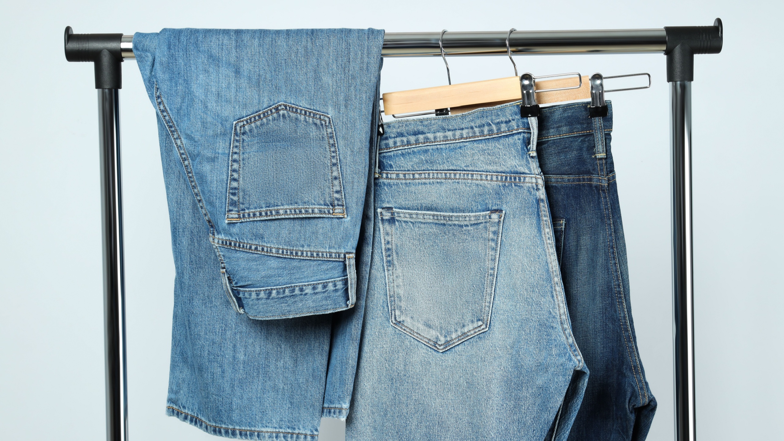 Concept of jeans, casual clothes concept, jeans as daily wear