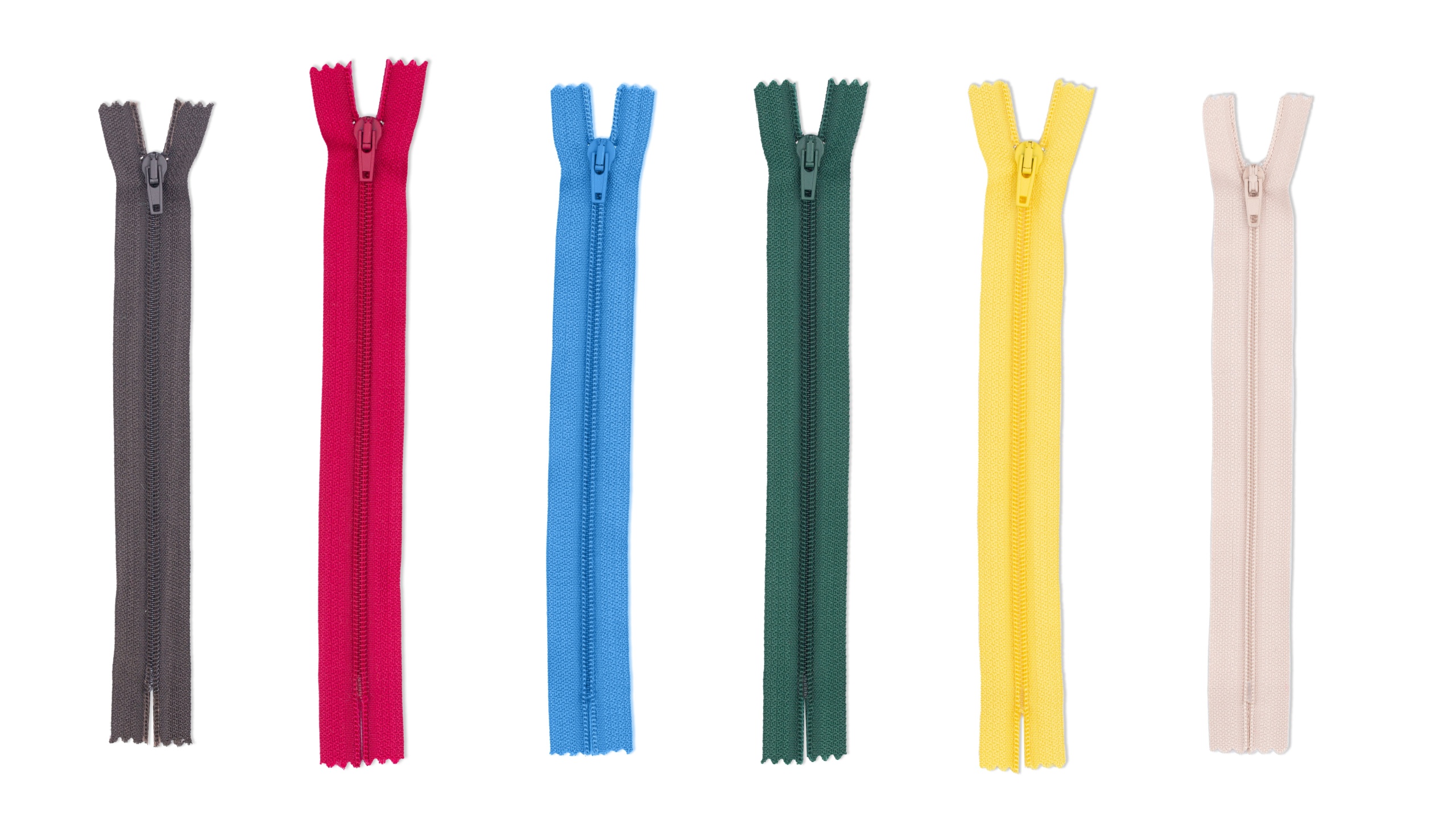 Collection of colorful Paper clips on white background