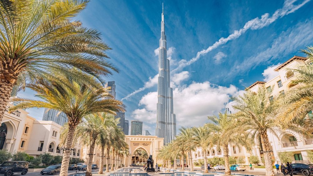 18 January 2023, Dubai, UAE: View of Dubai skyline is absolutely breathtaking, with the Burj Khalifa towering over all other buildings.