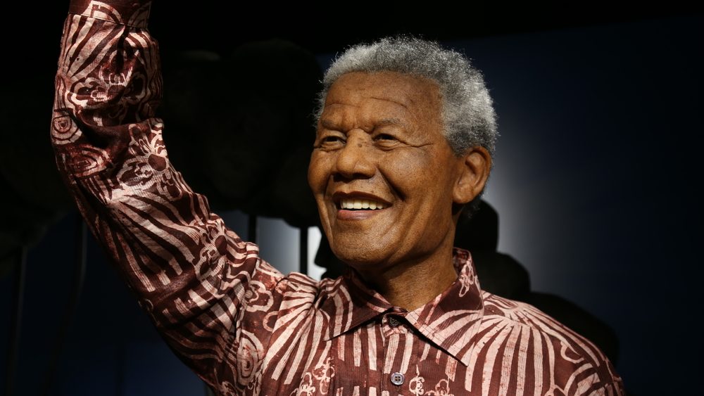 The Art Wax Of Nelson Mandela at Grevin Seoul. Nelson Mandela is President of South Africa and The Grevin Seoul is a waxwork museum in Seoul, South Korea